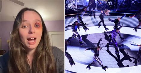 girl that fell off stage at super bowl|The Skater Who Fell Off Stage At The Super Bowl .